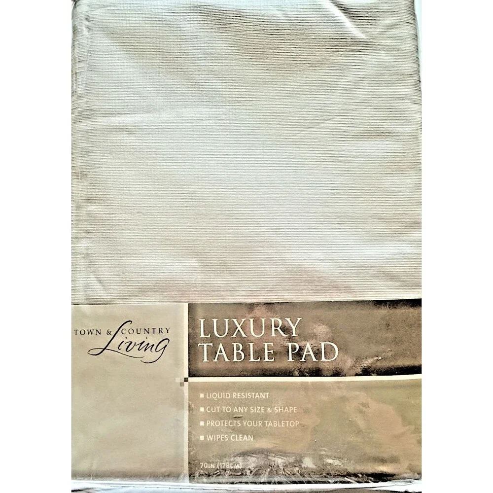 Town and Country Table Protector Vinyl Tablecloth Felt Back 70